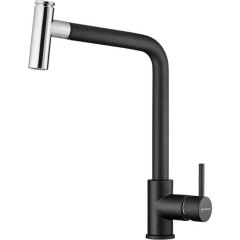 Pyramis Sonatina Μπαταρία Κουζίνας Πάγκου Black Matte 090940301